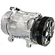 78541 A/C Compressor, With Clutch, 6-Groove Pulley, 4-Seasons OE Replacement