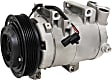 2012 Nissan Rogue - A/C Compressor, With Clutch, 6-Groove Pulley, 2.5L 4Cyl, 4-Seasons OE Replacement