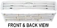 Grille Shell and Insert, Chrome