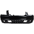 Front Primed Bumper Cover, With Fog Light Holes, Without Parking Aid Sensor Holes, CAPA CERTIFIED