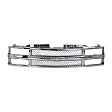 Grille Assembly, Chrome Shell and Insert, For Models with Dual Headlights