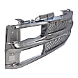 Grille Assembly, Chrome Shell and Insert, For Models with Dual Headlights