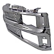 Grille Assembly, Chrome Shell and Insert, For Models with Dual Headlights