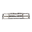 Grille Assembly, Chrome Shell and Insert, For Models with Dual Headlights