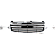 Grille Assembly, Chrome Shell with Painted Black Insert