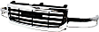 Grille Assembly, Chrome Shell with Painted Black Insert