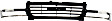 Grille Assembly, Chrome Shell with Painted Black Insert