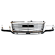 Grille Assembly, Chrome Shell with Painted Black Insert