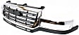 Grille Assembly, Chrome Shell with Painted Black Insert