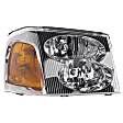 Passenger Side Headlight, with Bulb, Halogen, Clear Lens, CAPA Certified