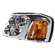 Driver Side Headlight, with Bulb, Halogen, Clear Lens, CAPA Certified