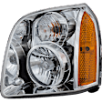 2011 GMC Yukon - Driver Side Halogen Headlight, With bulb(s), OE Replacement