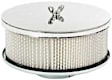 1490 Air Cleaner - Chrome, 6-1/2 Inch Dia. 3-1/4 Inch Height, Fits 2-5/16 Inch or 2-5/8 Inch Dia. Carb. Neck