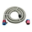 1526 Fuel Line, 0.547 in. Natural, Braided stainless steel, Braided Series