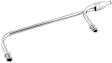 1551 Fuel Line - 3/8 Inch Dual Inlet - Chrome, Fits Holley 4160 Style Carburetors with 8-21/32 Inch centers