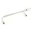 1551 Fuel Line - 3/8 Inch Dual Inlet - Chrome, Fits Holley 4160 Style Carburetors with 8-21/32 Inch centers
