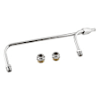 1552 Fuel Line - 3/8 Inch Dual Inlet - Chrome, Fits Holley 4150 style Carburetors with 9-5/16 Inch centers.