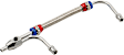 1556G Adjustable Fuel Line with Red and Blue Hose Ends, Fits Holley 4150 & 4160 Series Carburetors