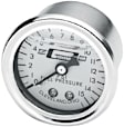 1563 Fuel Pressure Gauge - 0-15 PSI - 1/2 Inch Diameter - Liquid Filled