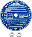 1570 Cam Degree Wheel, 7 Inch diameter, Blue 
