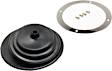 1651 Shift Boot - Black, Rubber, Small round boot with 5-1/2 Inch round trim ring.