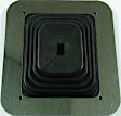 1652 Shift Boot - Black, Rubber, Large Square boot with 6-1/2 Inch x 7-1/2 Inch plate