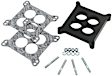 3404 Phenolic Carburetor Spacer - 1 Inch - 4 Hole Center, Fits Holley 4150-4160, Carter, Edelbrock and Other Square Bore Mounting Flange 4-Barrel.