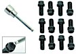 3420G Header Bolts - 3/8-16 x 3/4 Inch Hex & Socket Head - Black Oxide, Set of 12