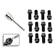 3420G Header Bolts - 3/8-16 x 3/4 Inch Hex & Socket Head - Black Oxide, Set of 12