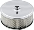 4350MRG Air Filter Assembly - Chrome - 6-1/2 Inch x 3-1/2 Inch, Fits 1 or 2-Barrel Carburetors with 2-5/16 Inch or 2-5/8 Inch Neck
