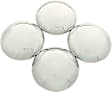 4580 Baby Moon Hub Caps - Chrome, Fit Most GM and Ford with 14 Inch or 15 Inch Stock Wheels