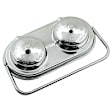 5273 Brake Master Cylinder Cover - Chrome, Steel, Universal