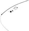 5657 Universal, Throttle Cable Kit - Stainless Steel Braided, Adjustable and cuts to length. 36 Inch cable with 24 Inch sleeve.
