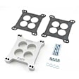 6006 Carburetor Spacer Kit - 1 Inch Ported Center, This Die-Cast Aluminum Carburetor Spacer Kit Fits Holley & Carter with a 1 Inch Ported Center.