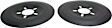 6905 Brake Dust Shields - Black, Aluminum, 15in. Wheels, 5-Lug 4-1/2in. 5 Inch Bolt Circle. O.D. of 13-3/16 In.