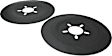 6906 Brake Dust Shields - Black, Aluminum, 16in. Wheels, 5-Lug 4-1/2in. 5 In. Bolt Circle. O.D. of 14-3/16 Inch.