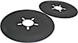 6906 Brake Dust Shields - Black, Aluminum, 16in. Wheels, 5-Lug 4-1/2in. 5 In. Bolt Circle. O.D. of 14-3/16 Inch.