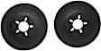 6906 Brake Dust Shields - Black, Aluminum, 16in. Wheels, 5-Lug 4-1/2in. 5 In. Bolt Circle. O.D. of 14-3/16 Inch.