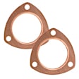 7176MRG Copper Seal Collector Gasket - Fits 2-1/2 Inch Diameter 3-Bolt Round Header Collector