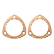 7177C Copper Seal Collector Gaskets -Pair, Fits 3 Inch Diameter 3-Bolt Round Header Collectors