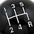 9626 Shifter Knob - 5-Speed - Black, Fits Shifters with 3/8-20 UNC Threads