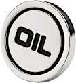 9815 Push-In Series Oil Filler Cap - Chrome, Steel, Universal, Sold Individually