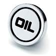 9815 Push-In Series Oil Filler Cap - Chrome, Steel, Universal, Sold Individually