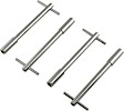 9820 Valve Cover T Wing Bolts - 1/4-20 x 5 Inch - Chrome Plated, Fits Chevrolet 262-400 Gen I Small Block & Chevrolet 396-454 Big Block