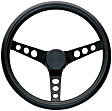 334 Steering Wheel - Black, Standard, Universal, Sold individually