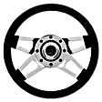 440 Steering Wheel - Black, Standard, Universal, Sold individually
