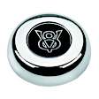 5682 Horn Button - Chrome, Aluminum, Universal