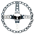 740 Steering Wheel - Chrome, Standard, Universal, Sold individually