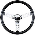 802 Steering Wheel - Black, Standard, Universal, Sold individually