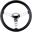 836 Steering Wheel - Black, Standard, Universal, Sold individually